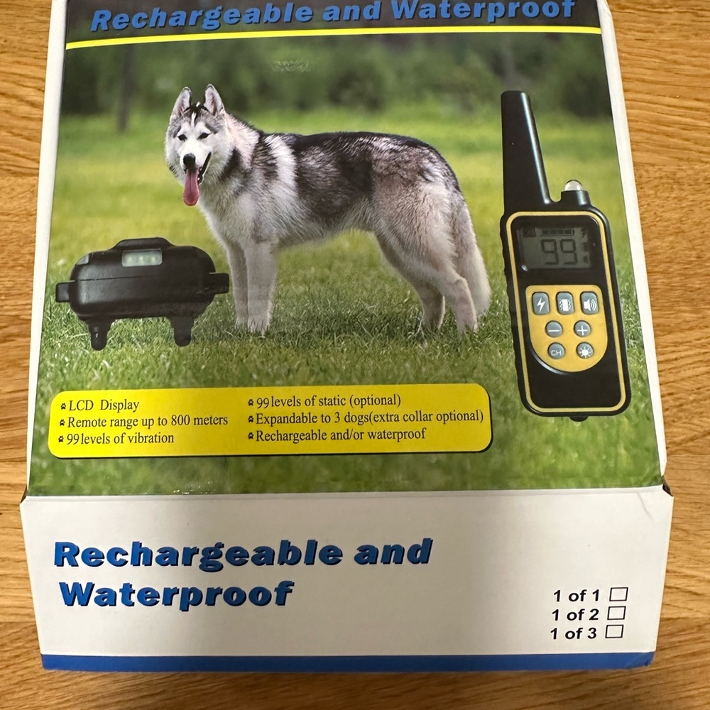 Rechargeable Waterproof Dog Training Collar